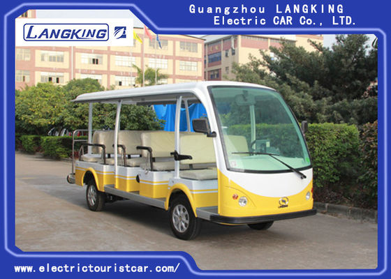 China Excursão Sightseeing elétrica do ônibus corpo inoxidável verde/branco garantia de 1 ano fornecedor