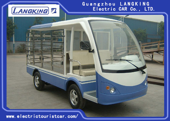 China Carros azuis/brancos do carrinho de golfe de 2 Seater do CAD 48V 5KW da companhia de eletricidade com caixa da carga fornecedor