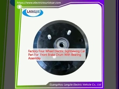 Fábrica de quatro rodas eléctricas de carro de turismo Parte para tambor de freio dianteiro com montagem de rolamentos