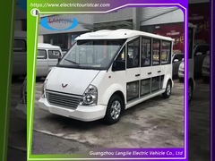 Carrinho de golfe de 8 lugares eléctrico, carro de transporte para recepção, autocarro turístico.