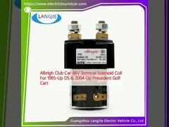 Albrigh Club Car 48V Terminal Solenoide bobina para 1995-up DS & 2004-up Carrinho de golfe anterior