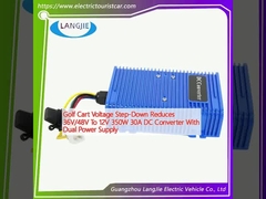 Voltagem do carrinho de golfe diminui 36V/48V para 12V 350W 30A Convertidor DC com fonte de alimentação dupla