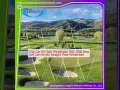 Clube Carro DS Vidro de vento transparente 1982-2000 Carrinho de golfe novo Vidro de vento de placa recta acrílica