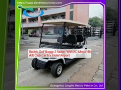 Buggy Elétrico de Golf 2 lugares com motor AC 48 Volt Carro Clube Para Hotel Aeroporto