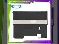 EZGO TXT Tapete de chão Carrinho de golfe Antiderrapante Tapete de chão de borracha preta de cobertura completa Tapete de piso de linhas