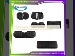 Golf Car Club Car DS Preto Pequeno Quadrado Cushion do assento da frente Impermeável e resistente a rachaduras