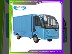 Carrinho de carga de 2 lugares 72V Carrinhos de bagagem elétricos brancos com caixa de carga grande para fábrica