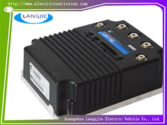 O controlador preto 1268 é usado para carrinhos de golfe e componentes de carrinhos de turismo.