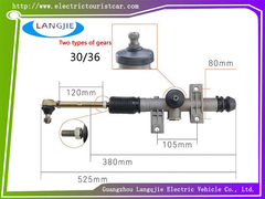 Carrinho de golfe elétrico LVTONG Montagem do volante do carro turístico Componentes