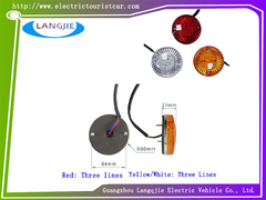 Carros de turismo e patrulha elétricos Marshell com luzes traseiras LED de 8 cm