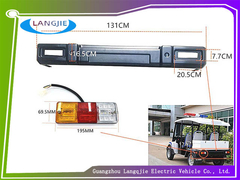 As luzes traseiras dos pára-choques traseiros da Marshell são usadas para carros elétricos de quatro rodas e carros de patrulha.