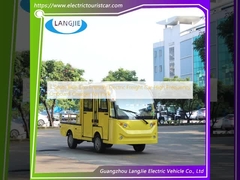 Carrinho de carga elétrico ecológico azul de 5 lugares Carregador de bordo de alta frequência para estacionamento