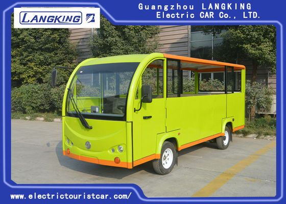 China Carro bonde verde do turista com a porta semi fechado/ônibus Sightseeing bonde fornecedor