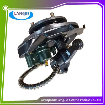 Bom preço. O carrinho de golfe do preto do sistema de direção do carro bonde do turista trava a resistência de desgaste on-line