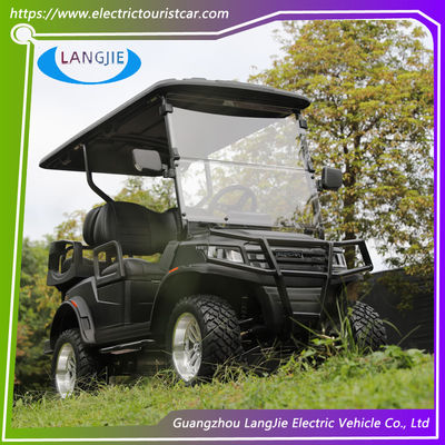 Bom preço. Carro de caça elétrico de 4 lugares com motor AC 2 fileiras para local de casamento 30% capacidade de escalada on-line