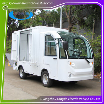 Bom preço. O carro bonde da bagagem do caminhão do alimento de dois assentos encerrou a carga útil da caixa 900kg da carga para o parque on-line