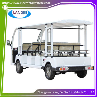 Bom preço. 11 lugares Veículos elétricos de baixa velocidade 72V 7.5KW Mini elétrico Carro turístico para o resort Carro on-line