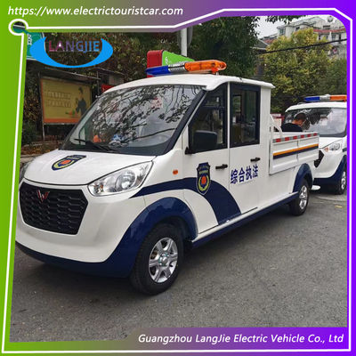 Bom preço. Veículo de patrulha elétrico de 5 lugares 72V Veículo elétrico utilitário com luz grande no topo on-line