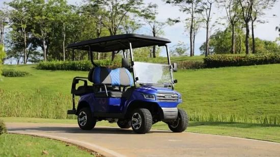 Bom preço. 4 Seat Electric Golf Cart With Leather Fabric Seats LED Lighting System And Robotic Welding Chassis on-line