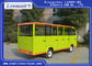 Carro bonde verde do turista com a porta semi fechado/ônibus Sightseeing bonde fornecedor