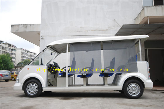 Veículos elétricos de turismo 11 lugares Blue Airport Resort Car com carregador de alta frequência a bordo