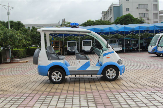 Carro bonde azul/branco do golfe com assentos do vidro de fibra 4 de Toplight para o recurso