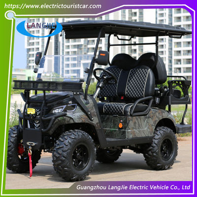 Bateria de 48 V Direção à esquerda Carrinho de golfe elétrico de 4 lugares Carro de transporte elétrico para campo de golfe