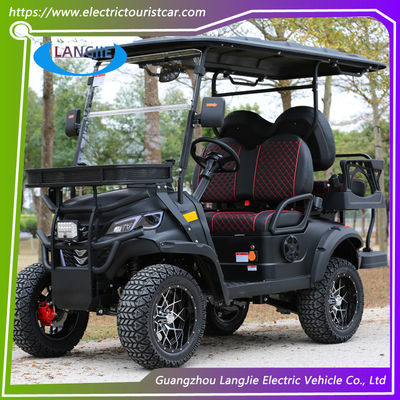 Carrinhos de golfe elétricos de 4 lugares de alta capacidade de escalada Carrinhos de golfe de bateria de 48V para campo de golfe