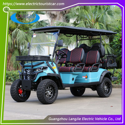 Off-road 6 lugares carro de golfe elétrico com motor AC de 48V / 5KW para atividades ao ar livre