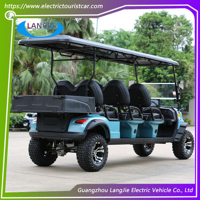 carro bonde de 24km/H 6 Seater, carrinhos de golfe bondes 48V/3KW do clube com cubeta Y065