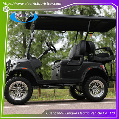 Carrinho elevador de quatro rodas, carro de golfe, carro de carrinho de 4 lugares, carro de clube elétrico, carro presidencial de golfe.