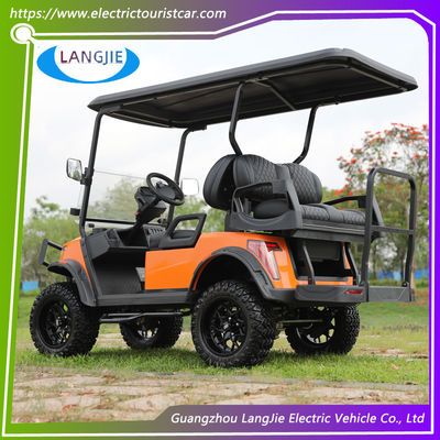 Carrinho de golfe elétrico de 4 rodas 48V AC Motor Opção de cor Carro do clube para campo de golfe do parque