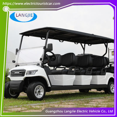Carrinho de golfe de 4 rodas 8 Carrinho de golfe de passageiros 48V Carrinho de golfe de motor elétrico para hotel