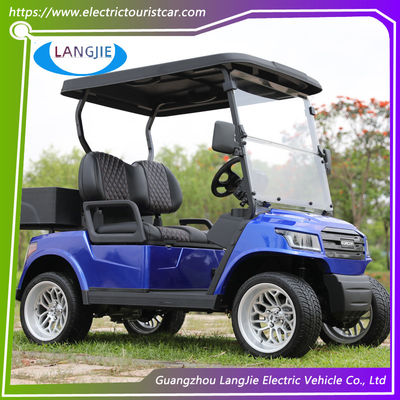 Carrinho de golfe elétrico de 2 lugares com caixa de carga motor AC para o melhor desempenho do campo de golfe