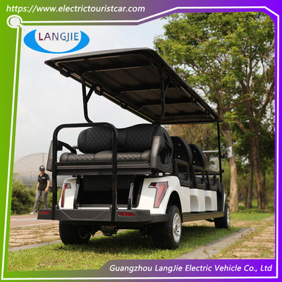 Carrinho de golfe de 4 rodas 8 Carrinho de golfe de passageiros 48V Carrinho de golfe de motor elétrico para hotel