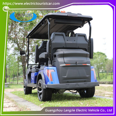 Carro de caça elétrico de 4 lugares personalizado com motor AC de 5 kW e alcance de 80 km para aventuras ao ar livre