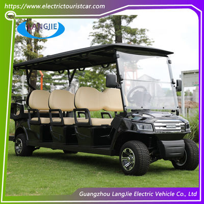 Automóvel de 8 lugares de carro de golfe elétrico sem manutenção com bateria AC Motor Golf Buggy para aeroporto