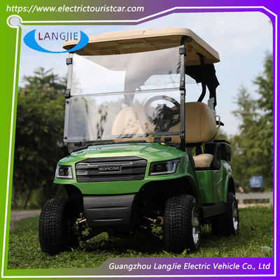 Carrinho de golfe elétrico de 2 lugares motor AC livre de manutenção bateria carro do clube para campo de golfe