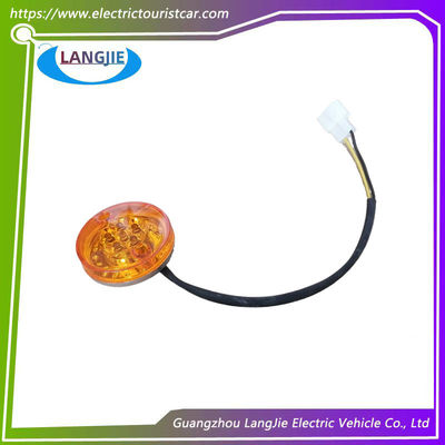Lâmpadas traseiras LED, luzes de travagem circulares Marshell Laranja 12V Lâmpadas indicadoras de parada Acessórios de carrinhos de golfe