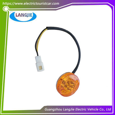 Lâmpadas traseiras LED, luzes de travagem circulares Marshell Laranja 12V Lâmpadas indicadoras de parada Acessórios de carrinhos de golfe