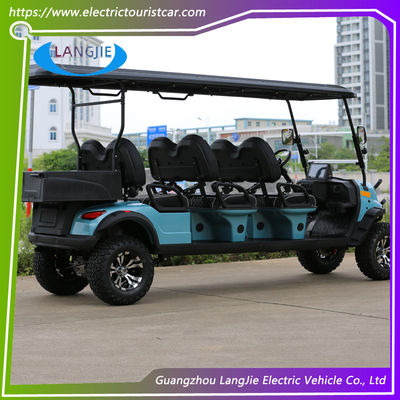 Carrinhos elétricos de 6 lugares Potentes Carros elétricos de 4 rodas Carrinho de carrinho de golfe