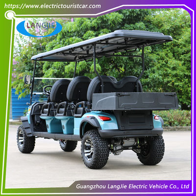 Carrinhos elétricos de 6 lugares Potentes Carros elétricos de 4 rodas Carrinho de carrinho de golfe