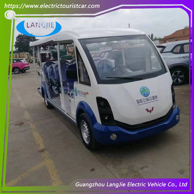 Carrinho de Golfe Club Car Precedent Azul / Branco 14 Passageiros a Gás para Comunidade Residencial
