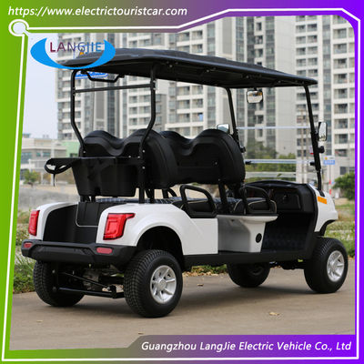 Carrinho de golfe elétrico de 4 rodas de 4 lugares AC Aluguer de carros turísticos para o resort