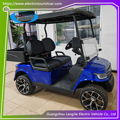 Azul 2 lugares Carro Clube Carrinho de golfe para escola 30km/h Velocidade máxima