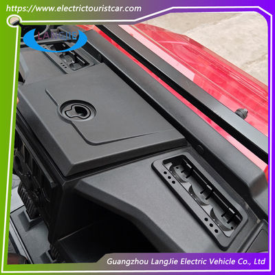 Carrinho de golfe elétrico de 4 lugares de baixa velocidade Carrinho de golfe elétrico de 4 rodas para aluguer de carros turísticos