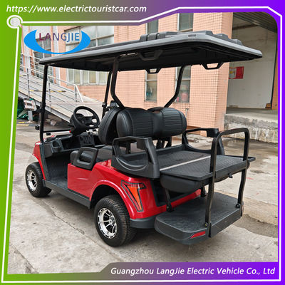 Carro elétrico de quatro lugares de 48 volts Carro de clube com luzes de freio traseiro para estacionamento