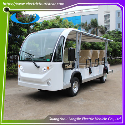 Carro elétrico de 4 rodas 14 lugares Ônibus elétrico de turismo 72V 7.5KW Motor AC Max.Velocidade 30 Km/H