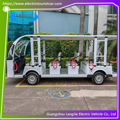 14 lugares Novo autocarro eléctrico da cidade Motor AC 72V Veículos elétricos de passageiros para estacionamento