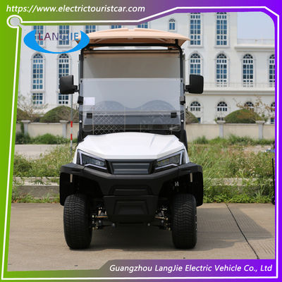 Carrinho de golfe de utilitário elétrico de dois lugares 48V AC Hotel Buggy Car com caixa de carga de telhado